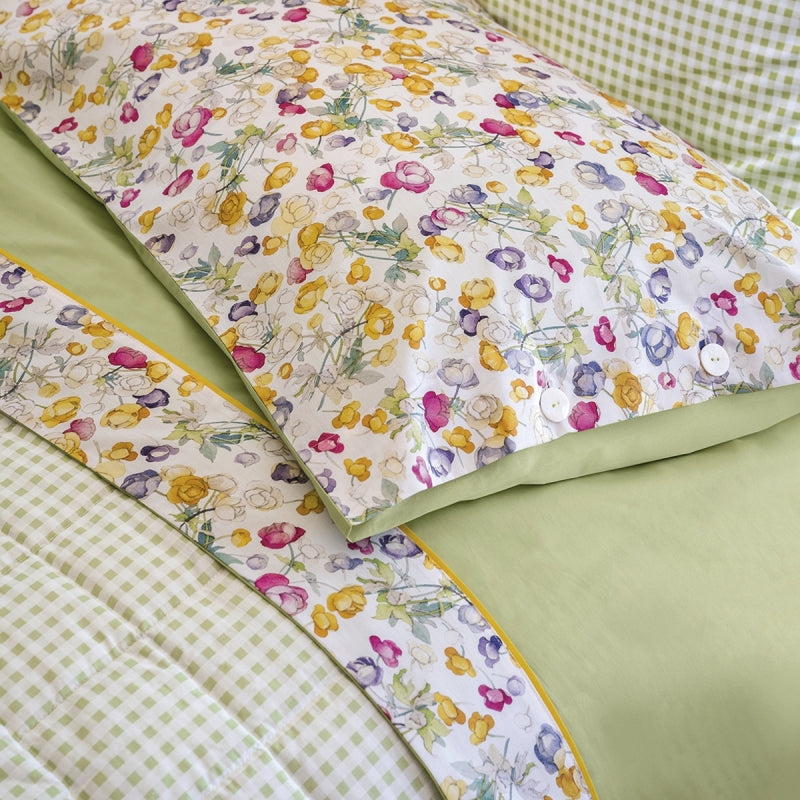 Fazzini completo lenzuola matrimoniali in Puro Percalle di Cotone art. Blooms