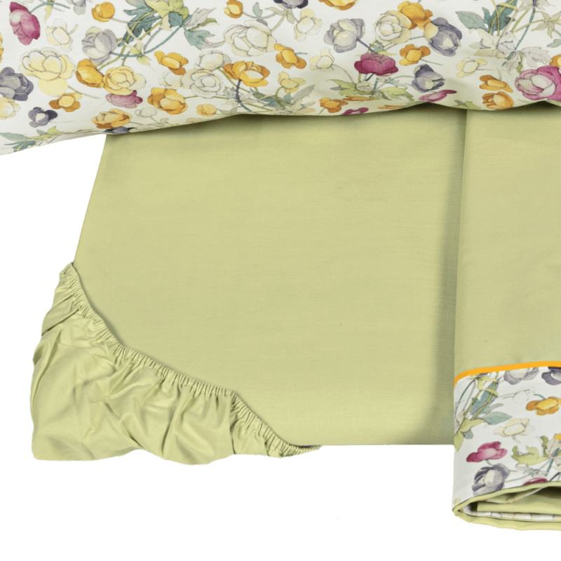 Fazzini completo lenzuola matrimoniali in Puro Percalle di Cotone art. Blooms