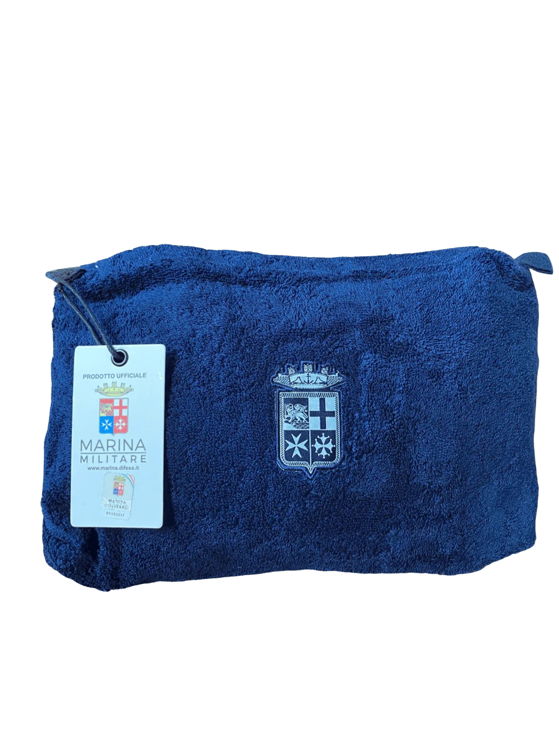 Marina Militare beauty case in pura spugna idrofila e chiusura con zip