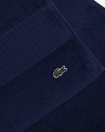 Lacoste coppia asciugamani 1+1 spugna 600 gr/mq art. Lecroco