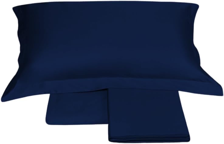 Fazzini Double bed sheet set in pure cotton satin 300TC silky effect art. Trecento top quality