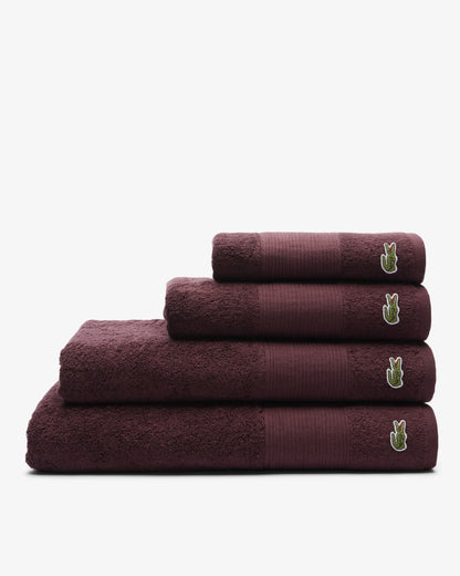 Lacoste coppia asciugamani 1+1 spugna 600 gr/mq art. Lecroco