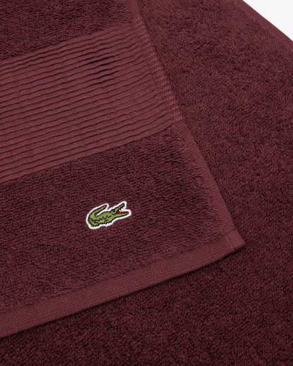 Lacoste coppia asciugamani 1+1 spugna 600 gr/mq art. Lecroco