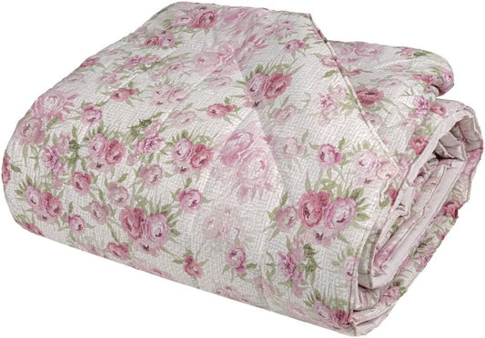 Fazzini quilt bedspread spring weight for single bed in Pure Cotton Percale art. Botanical Paper