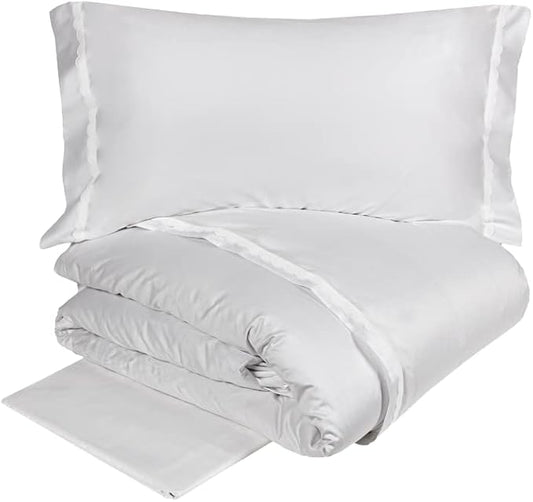 Housse de couette complète Fazzini Linea Atelier en satin de pur coton 300TC art. Château