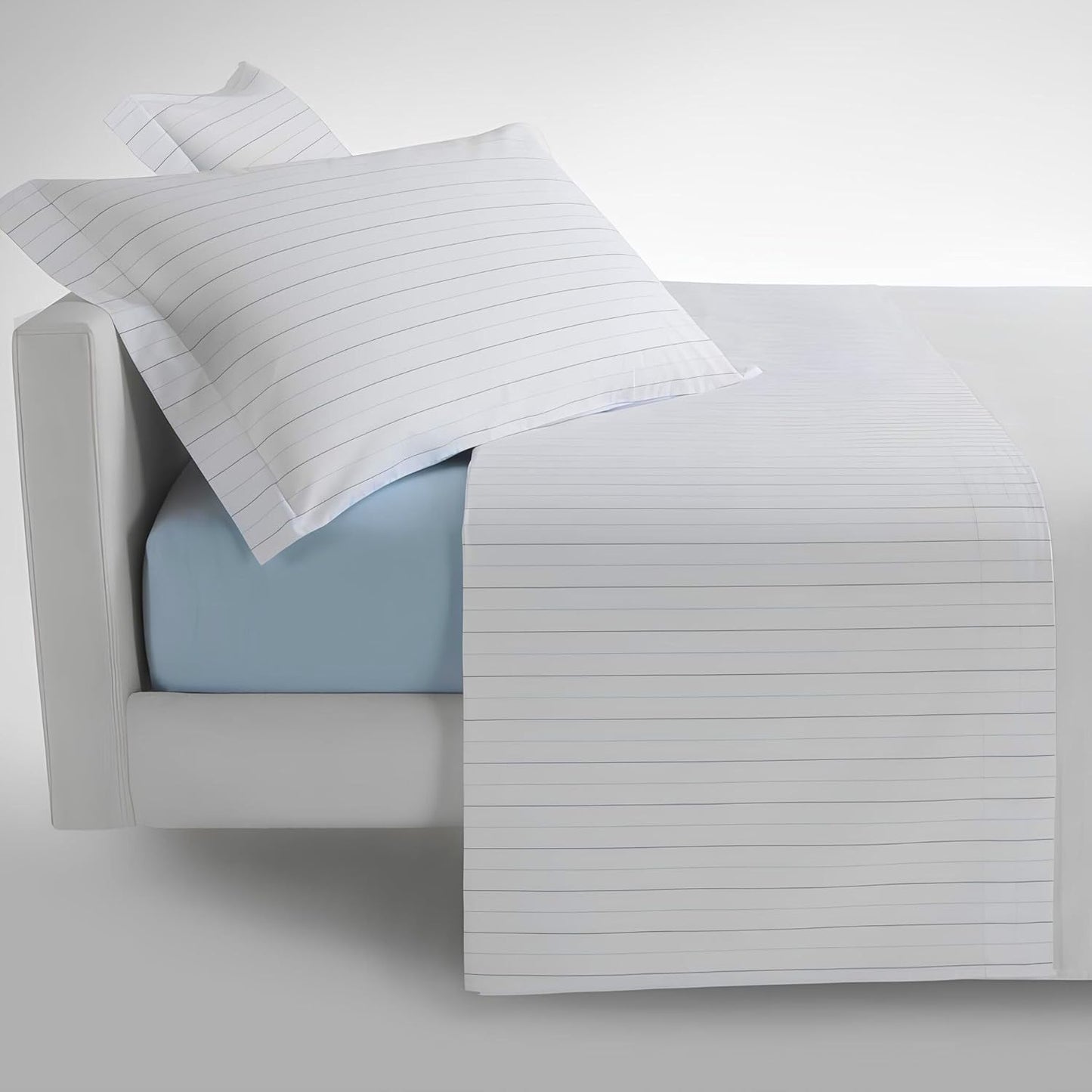 Mirabello Completo Lenzuola Letto Due Piazze in Puro Percalle di Cotone art. Bristol