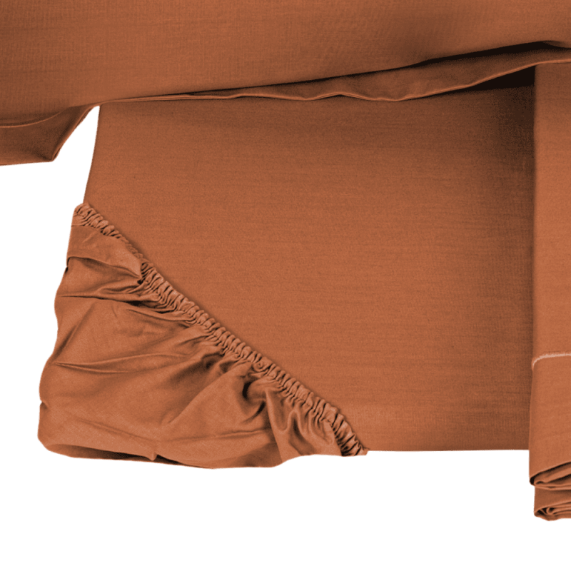 Fazzini Completo Lenzuola matrimoniali in Percalle di Puro Cotone 200TC Art. Teseo