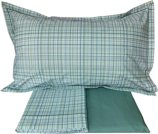 Fazzini completo lenzuola per letto singolo in Puro Percalle di Cotone art. Criss Cross
