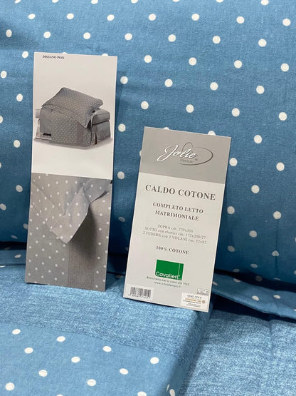 Jolie Firenze Single and a half bed set Warm cotton flannel design. Polka dots