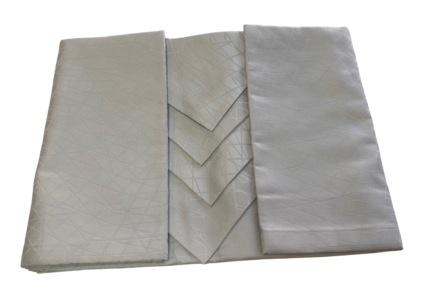 Servizio da tavola Jacquard con tovaglioli in Puro Cotone 100% Mercerizzato Piazza Pitti Art. Manhattan