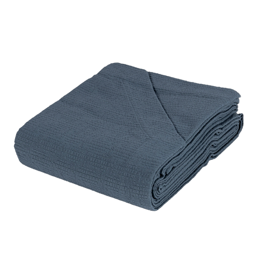 Couvre-lit léger taille une et demi Fazzini en piqué de pur coton art. Dialogue