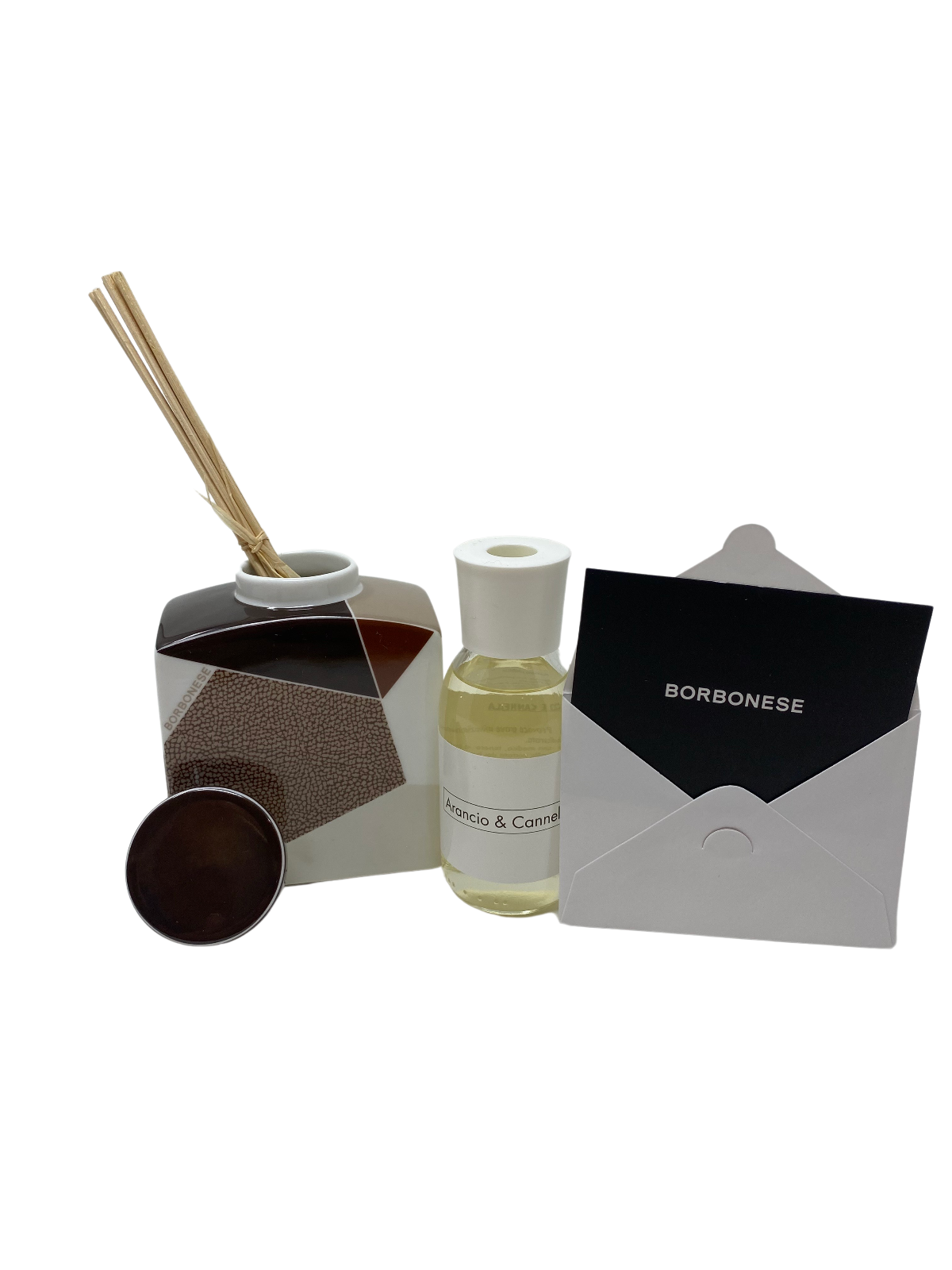 Borbonese Orange &amp; Cinnamon fragrance diffuser Trilogy series