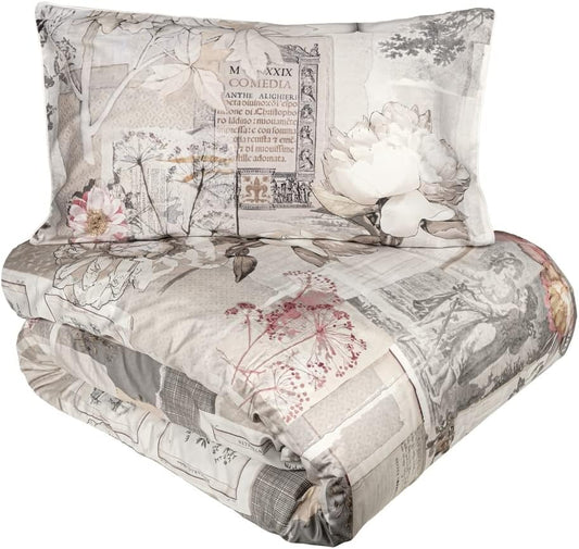 Fazzini duvet cover set (without bottom sheet) in Pure Cotton Satin 300TC art. Divina