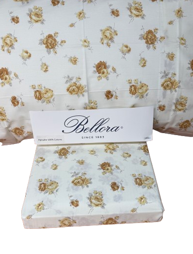 Bellora Parure copripiumino matrimoniale in Puro Percalle di Cotone art. Dora