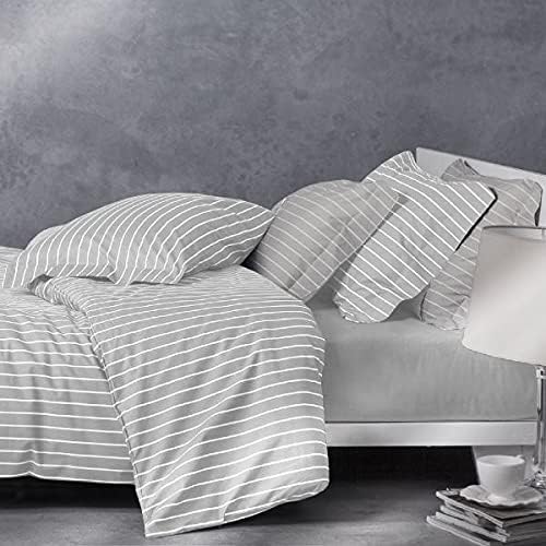 Ensemble housse de couette queen size Mirabello (sans drap de dessous) en pur coton percale 190 TC art. Abattage