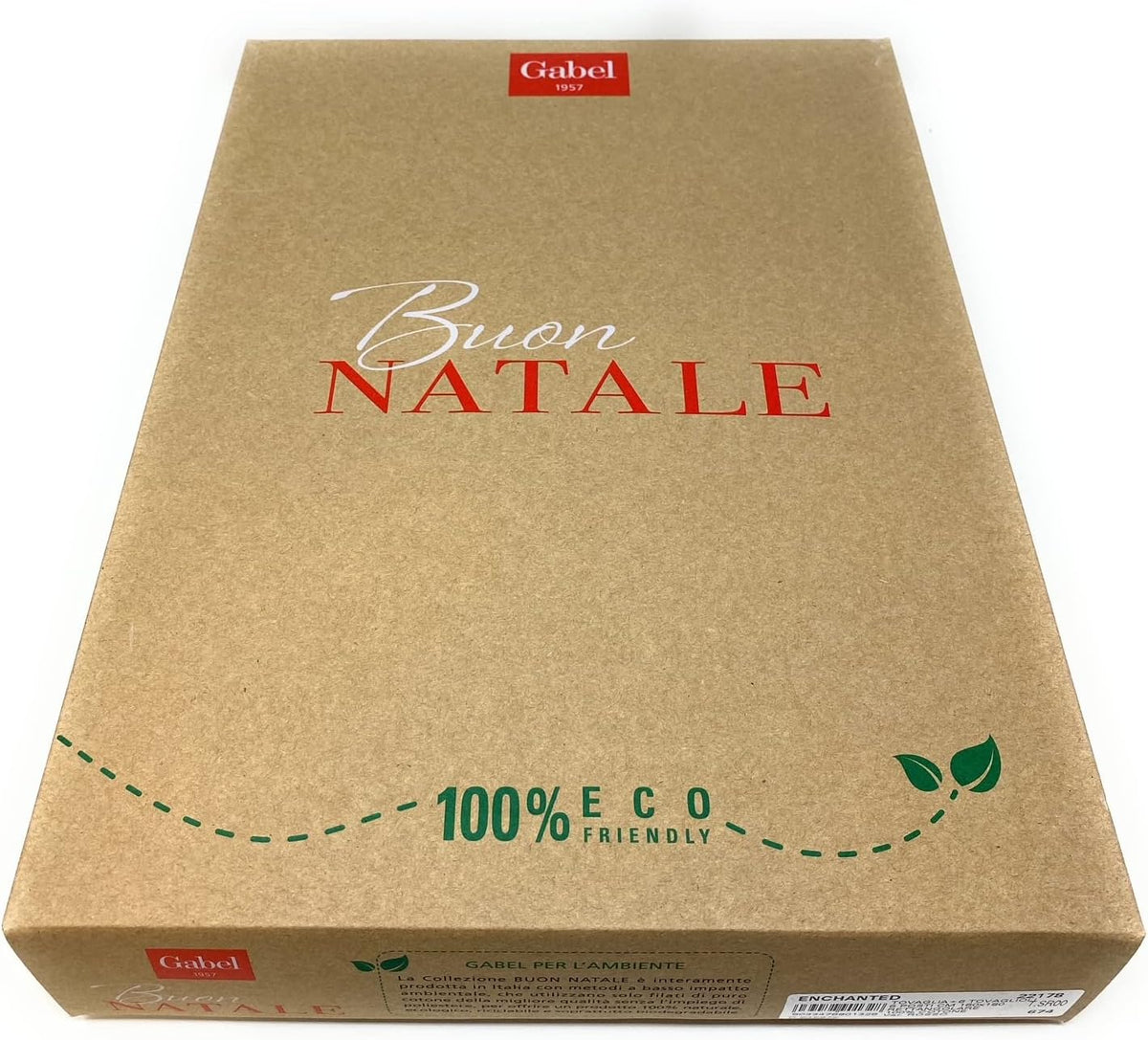 Gabel Servizio da Tavola linea Buon Natale art. Enchanted in prezioso tessuto jacquard di puro cotone