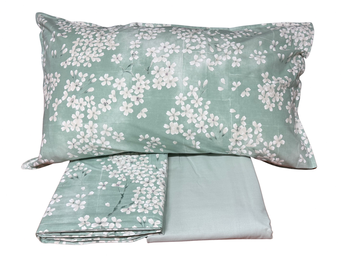 Fazzini Completo Lenzuola Matrimoniali in Flanella di Puro Cotone art. Kimono