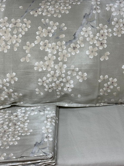 Fazzini Completo Lenzuola Matrimoniali in Flanella di Puro Cotone art. Kimono