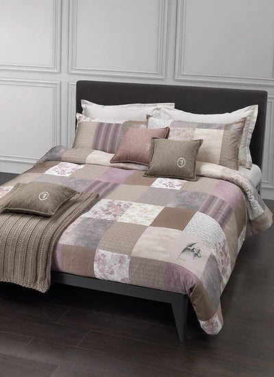 Trussardi Home Linen Double Duvet Cover Set in Finest Cotton Satin 60 Threads per cm/q Silky Effect Art. Fusion