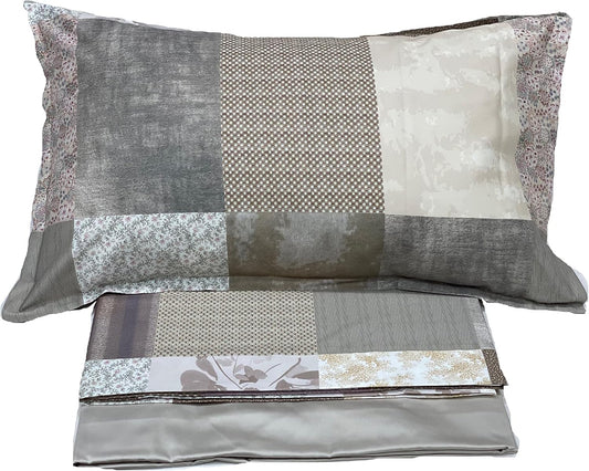 Parure de lit double Trussardi Home Linen en satin de coton fin 60 fils au cm/q Effet soyeux Art. Fusion