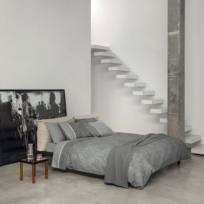 Fazzini trapunta matrimoniale peso invernale in Puro Percalle di Cotone tinto e sovrastampato art. Galuchat cm. 270x270