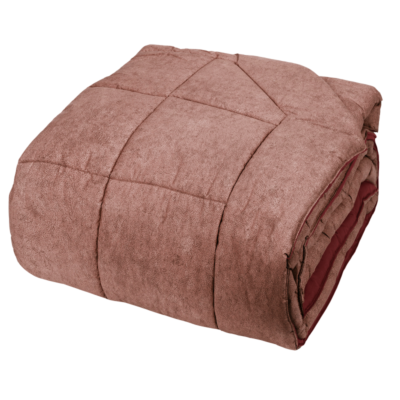 Fazzini trapunta matrimoniale peso invernale in Puro Percalle di Cotone tinto e sovrastampato art. Galuchat cm. 270x270