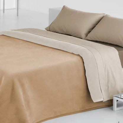 Solid color double-face two-tone winter blanket art. Bambù Color