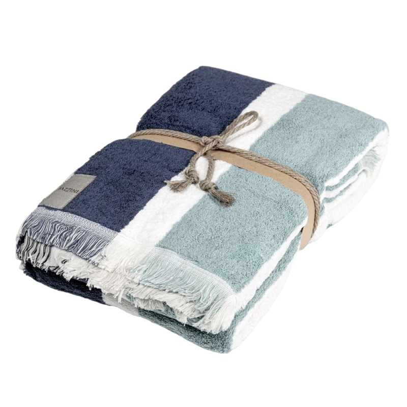 Fazzini Telo Bagno in Pura Spugna Idrofila tinta in filo melange art. Gradazioni