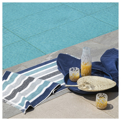 Fazzini Telo Bagno in Pura Spugna Idrofila tinta in filo melange art. Gradazioni