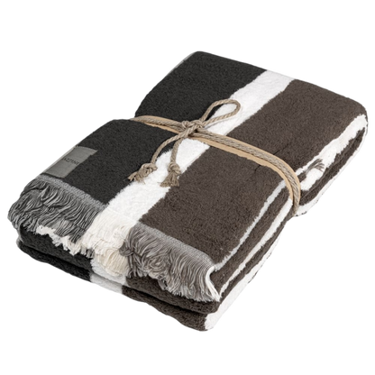 Fazzini Telo Bagno in Pura Spugna Idrofila tinta in filo melange art. Gradazioni