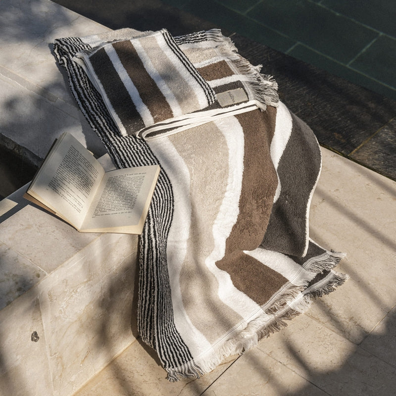 Fazzini Telo Bagno in Pura Spugna Idrofila tinta in filo melange art. Gradazioni