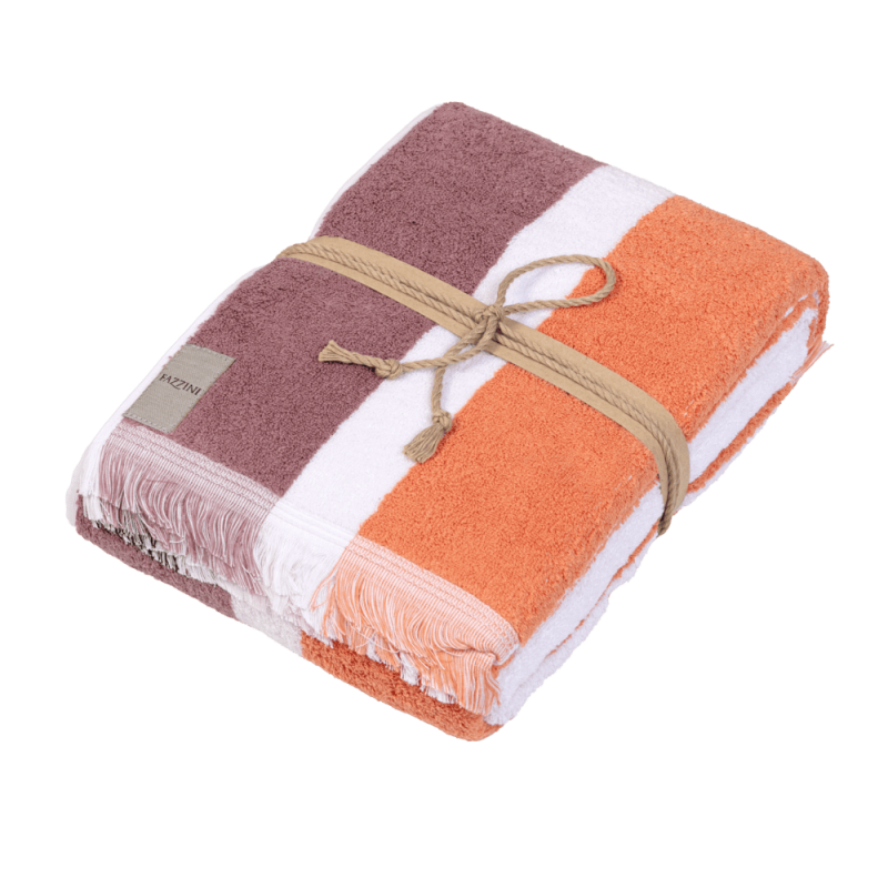 Fazzini Telo Bagno in Pura Spugna Idrofila tinta in filo melange art. Gradazioni