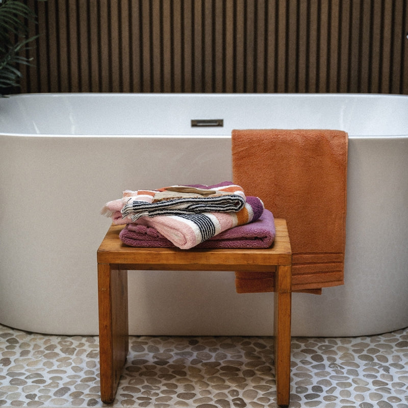 Fazzini Telo Bagno in Pura Spugna Idrofila tinta in filo melange art. Gradazioni