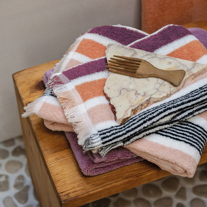 Fazzini Telo Bagno in Pura Spugna Idrofila tinta in filo melange art. Gradazioni