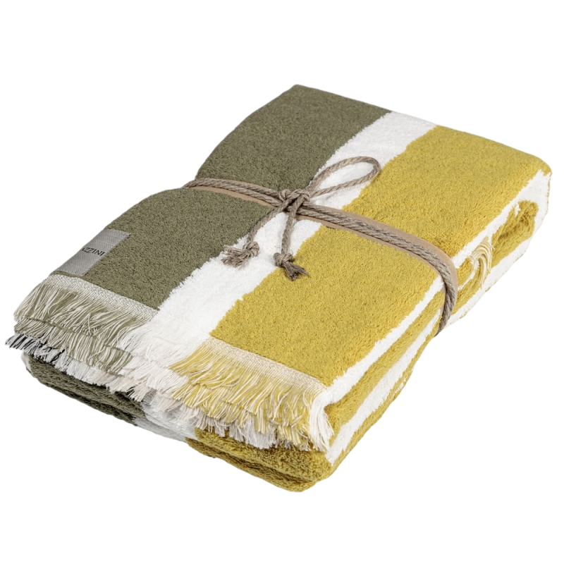 Fazzini Telo Bagno in Pura Spugna Idrofila tinta in filo melange art. Gradazioni