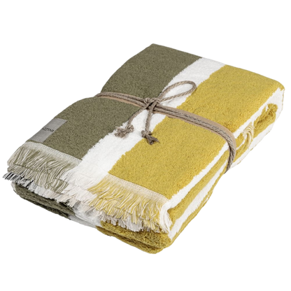 Fazzini Telo Bagno in Pura Spugna Idrofila tinta in filo melange art. Gradazioni