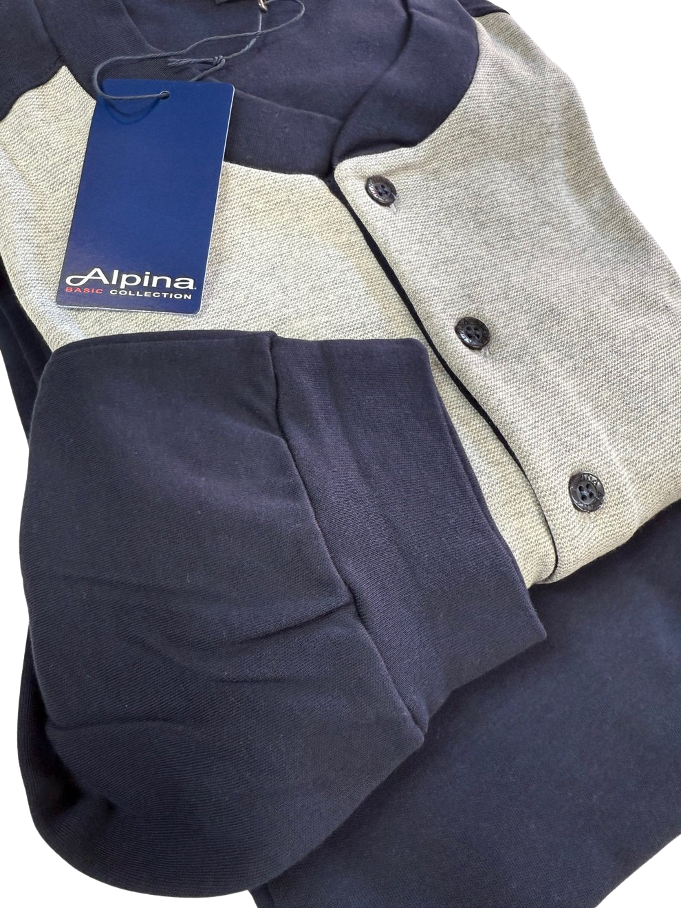 Alpina pigiama uomo in puro cotone interlock peso autunnale (taglie forti) art. Basile