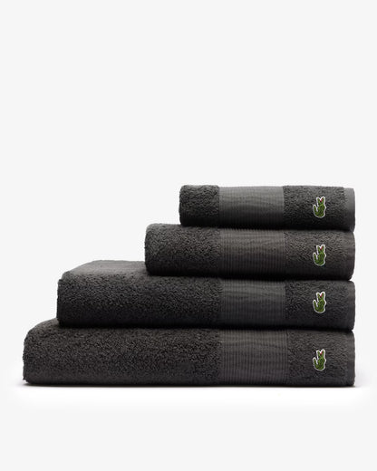 Lacoste coppia asciugamani 1+1 spugna 600 gr/mq art. Lecroco