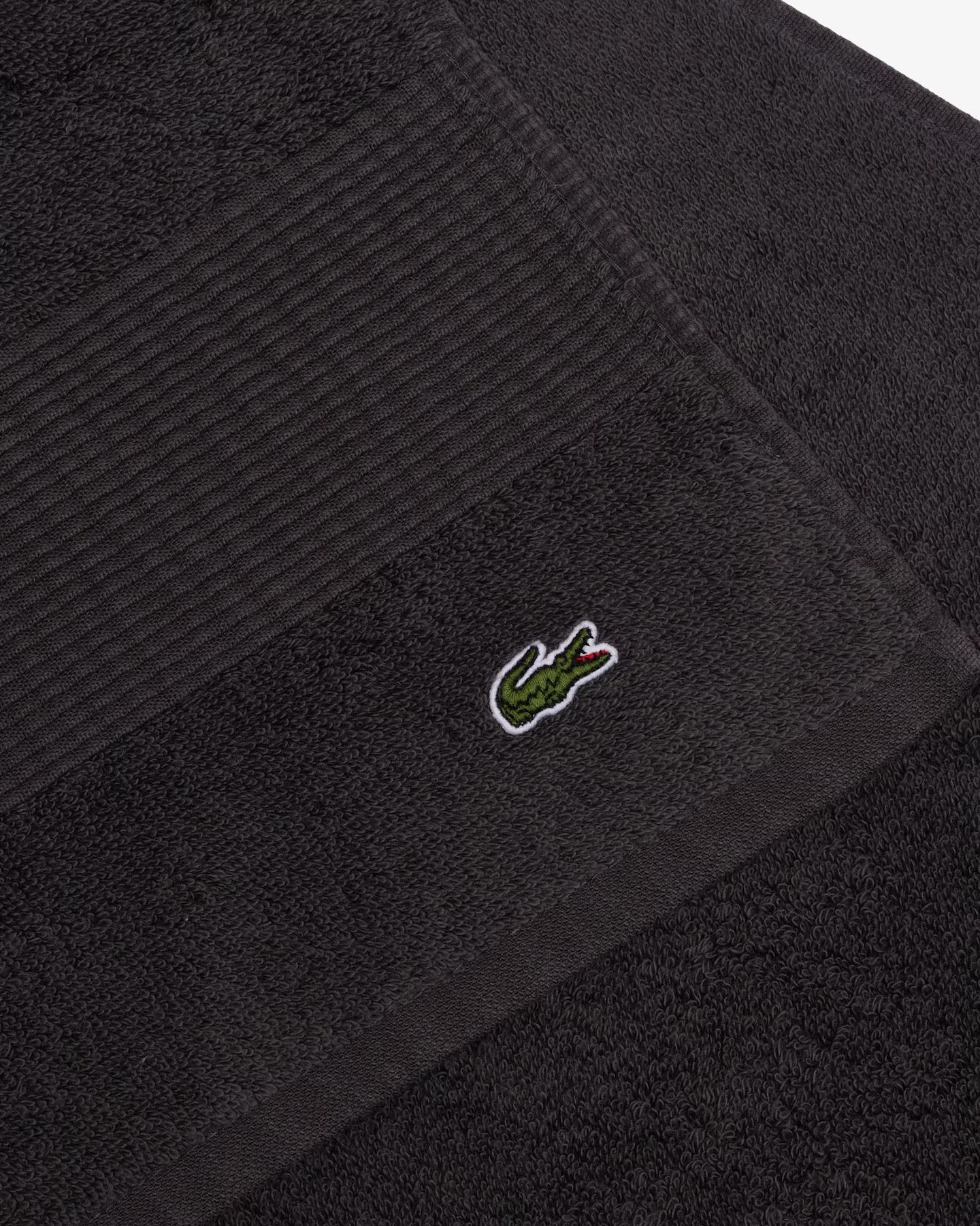 Lacoste coppia asciugamani 1+1 spugna 600 gr/mq art. Lecroco