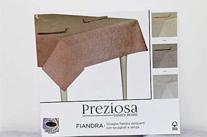 PREZIOSA Servizio da tavola in Fiandra di Puro Cotone Jacquard Art. Fiandra SENZA tovaglioli