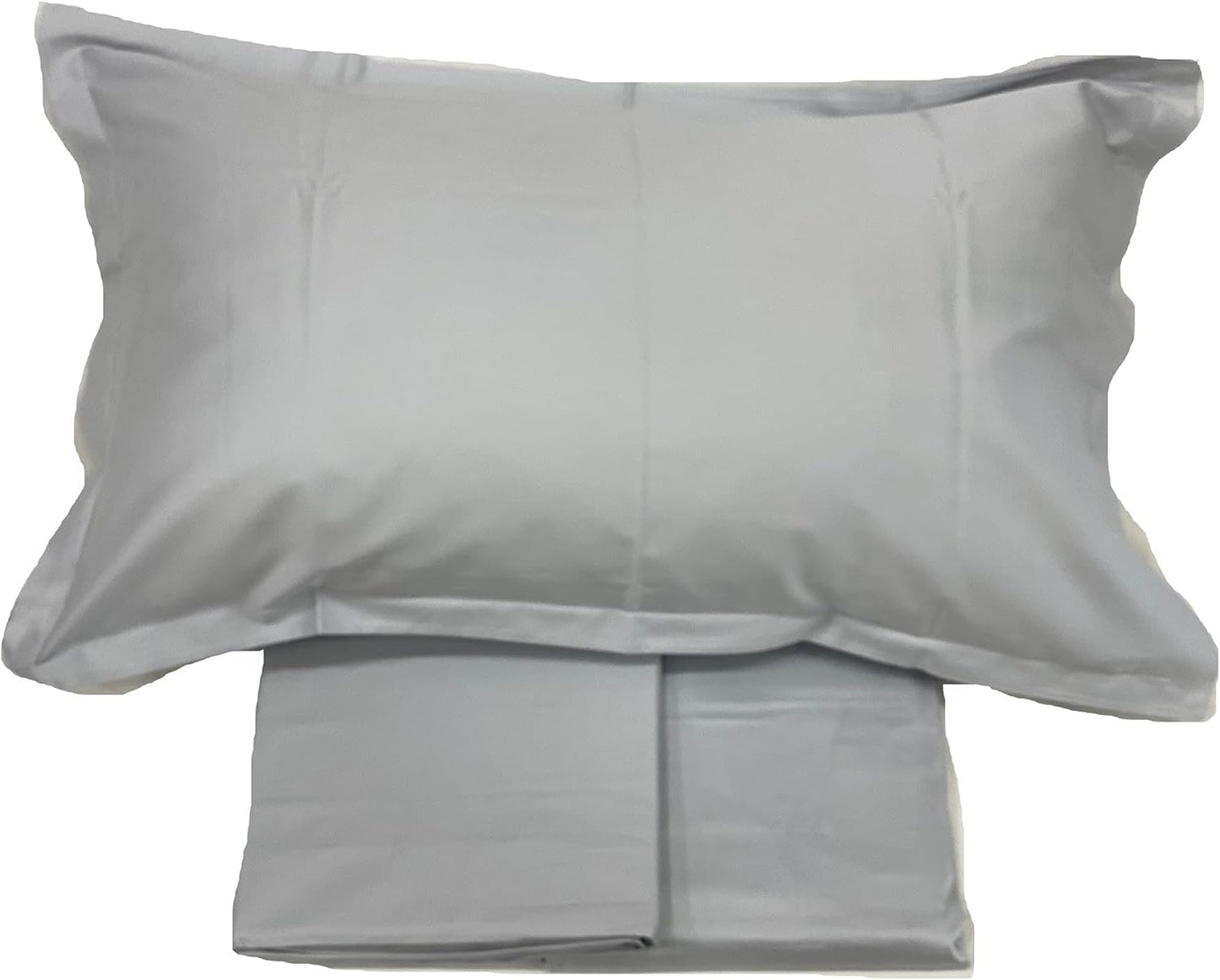 Fazzini Double bed sheet set in pure cotton satin 300TC silky effect art. Trecento top quality