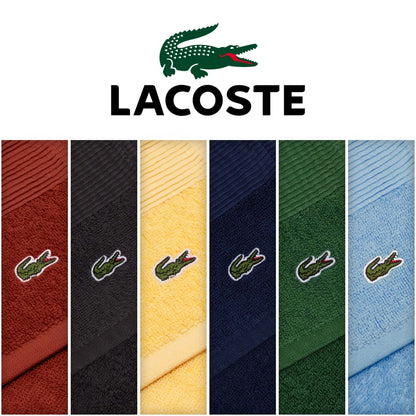 Lacoste coppia asciugamani 1+1 spugna 600 gr/mq art. Lecroco