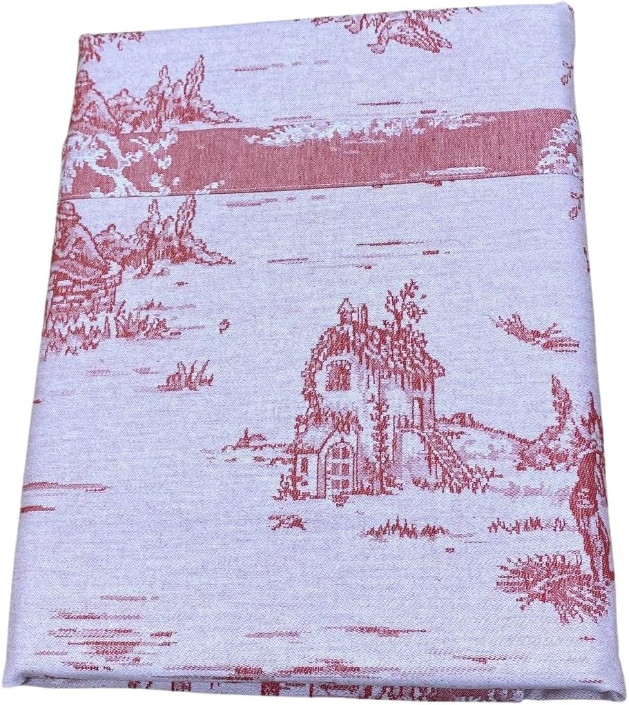 Tessitura Randi 1931 Servizio da tavola con tovaglioli in fiandra jacquard di puro cotone art. Jouy