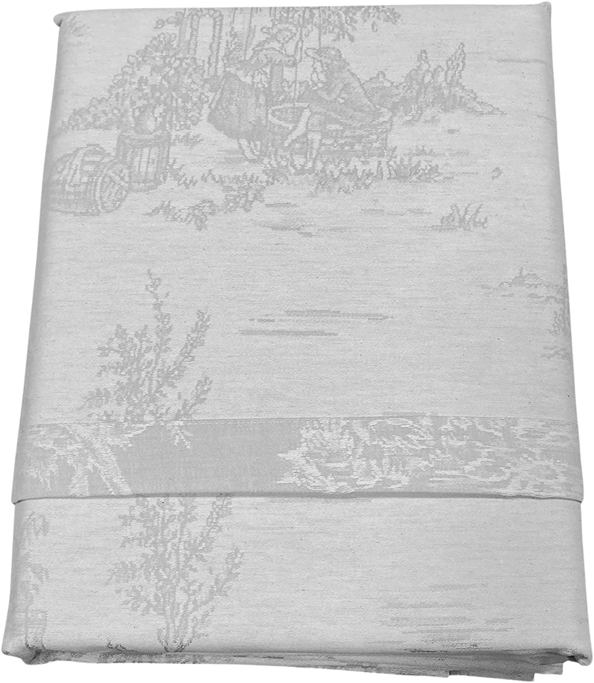 Tessitura Randi 1931 Service de table avec serviettes en pur coton jacquard Flandre art. Jouy