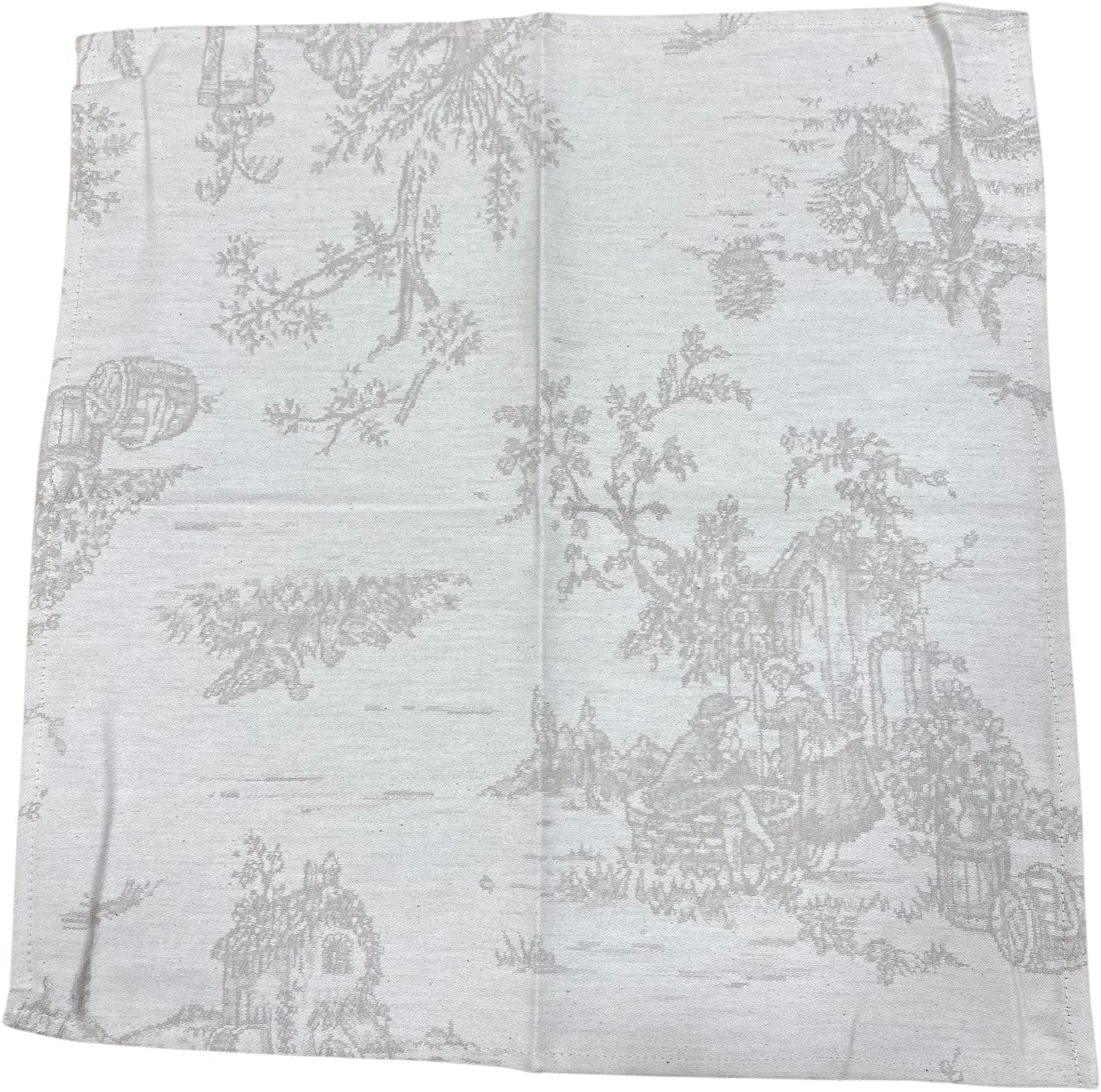 Tessitura Randi 1931 Service de table avec serviettes en pur coton jacquard Flandre art. Jouy