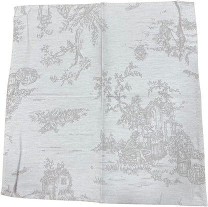 Tessitura Randi 1931 Service de table avec serviettes en pur coton jacquard Flandre art. Jouy