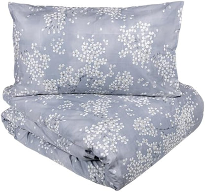 Parure de couette Fazzini pour lit queen-size en percale de pur coton (sans drap de dessous) art. Kimono