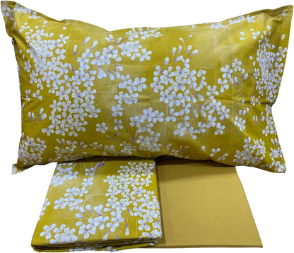 Parure de lit double complète Fazzini en percale de pur coton art. Kimono