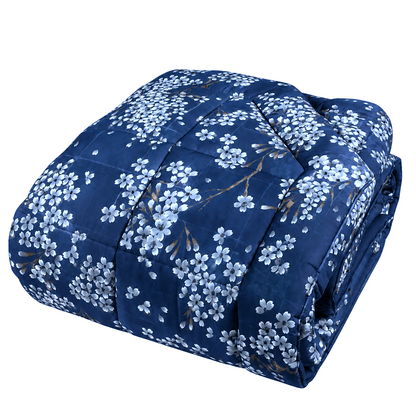 Fazzini Trapunta matrimoniale peso invernale in Puro Percalle di Cotone art. Kimono