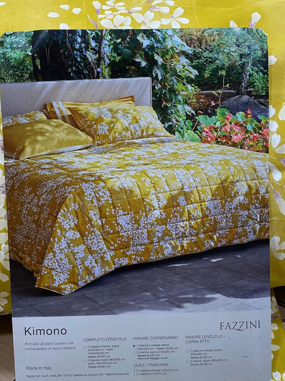 Fazzini double duvet cover set (without bottom sheet) in Pure Percale cotton art. Kimono 